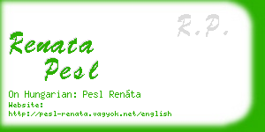 renata pesl business card